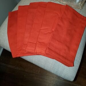 Pier 1 Imports, Set of 6, Cloth Napkins, 20x20, Red, Nwt,